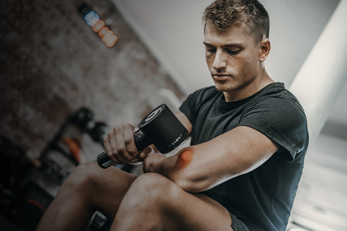 beyondRED product for sports therapy in process